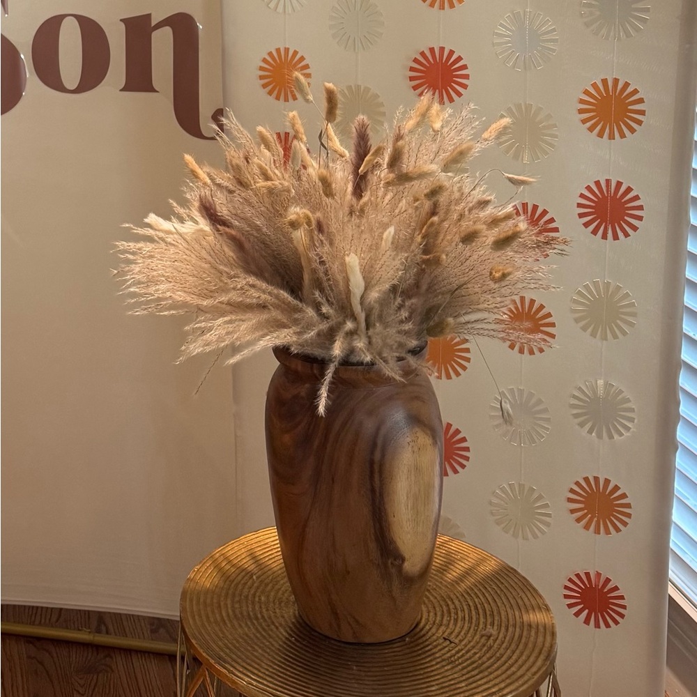 Pampas grass and pink lagurus bunch